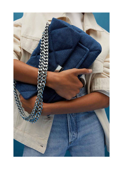 Sac bleu MANGO femme