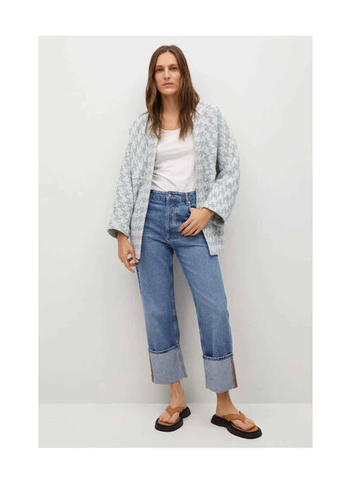 Veste casual bleu MANGO pour femme
