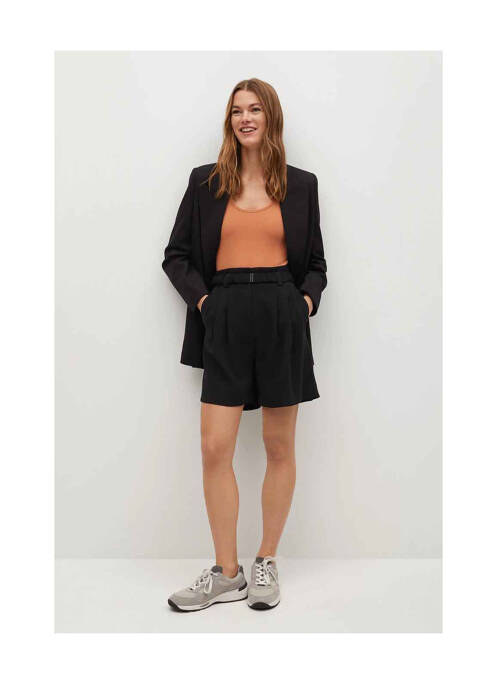Short noir MANGO pour femme