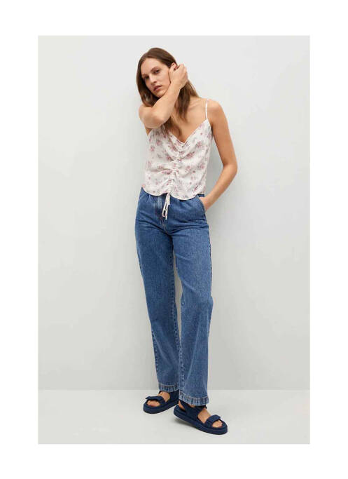 Top blanc MANGO pour femme