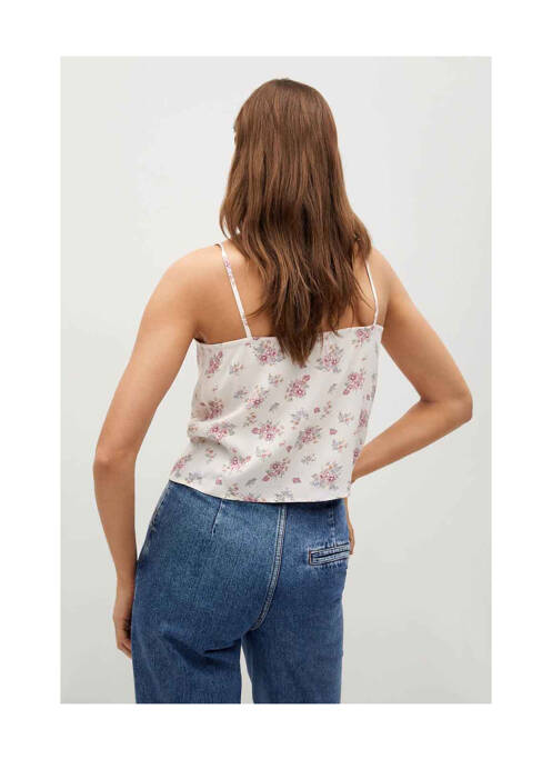 Top blanc MANGO pour femme