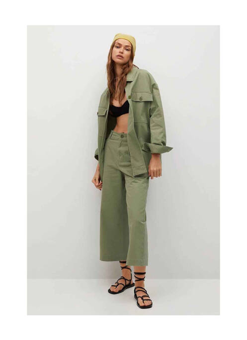 Pantalon flare beige MANGO pour femme