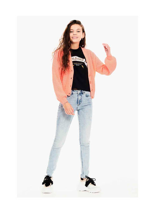 Gilet manches longues orange GARCIA pour fille