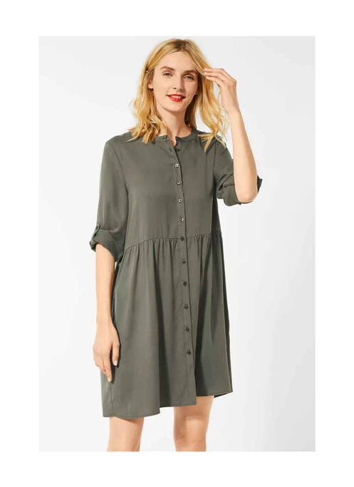 Robe longue vert STREET ONE pour femme