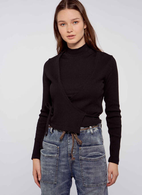 Gilet cache-cœur noir LEVIS pour femme