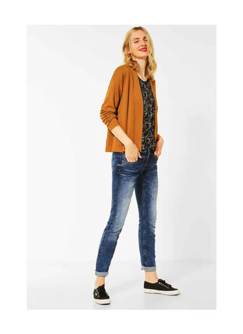 Gilet manches longues marron STREET ONE pour femme