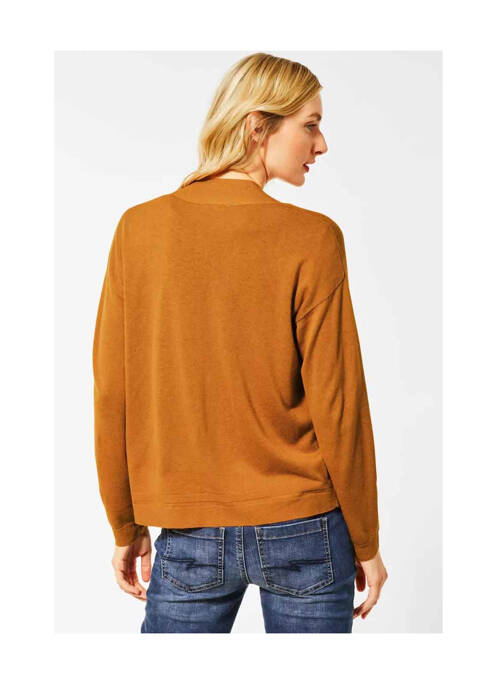 Gilet manches longues marron STREET ONE pour femme