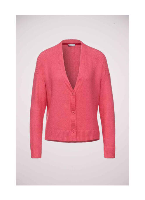 Gilet manches longues rose STREET ONE pour femme