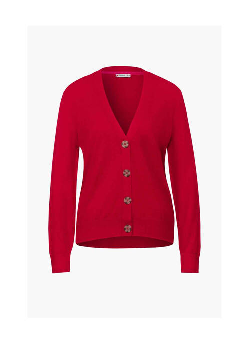 Gilet manches longues rouge STREET ONE pour femme