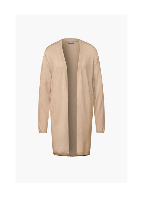 Gilet manches longues beige STREET ONE pour femme