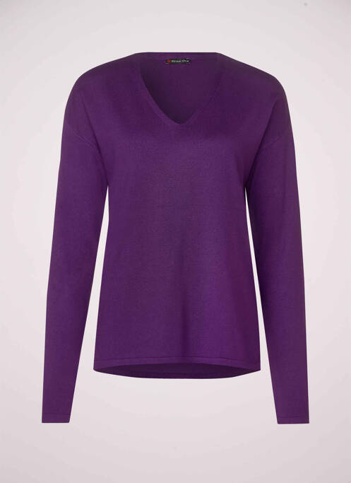 Sweat-shirt violet STREET ONE pour femme