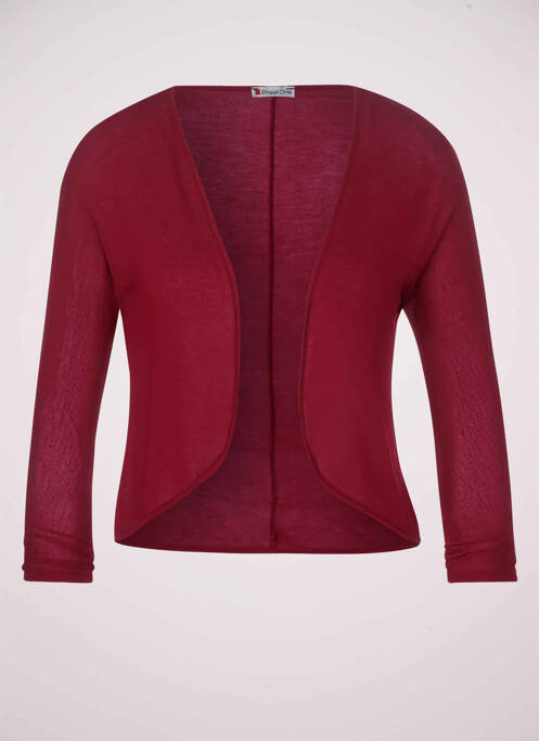 Gilet manches longues rouge STREET ONE pour femme