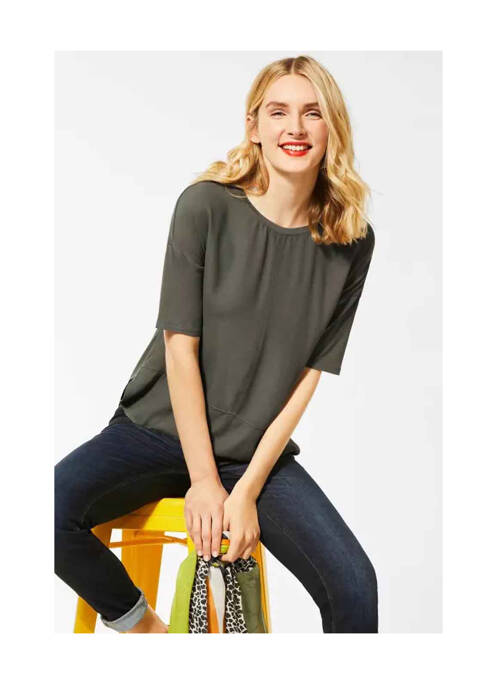 T-shirt vert STREET ONE pour femme