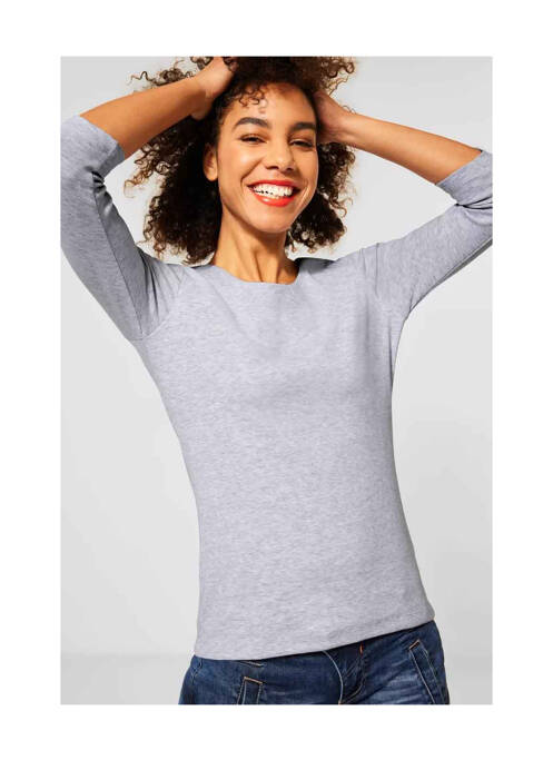 T-shirt gris STREET ONE pour femme