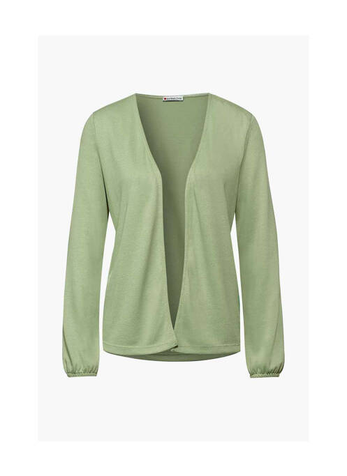 Gilet manches longues vert STREET ONE pour femme