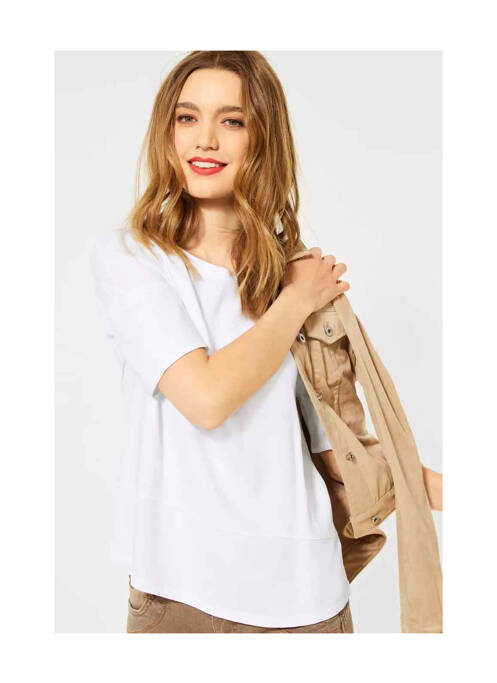 Top blanc STREET ONE pour femme