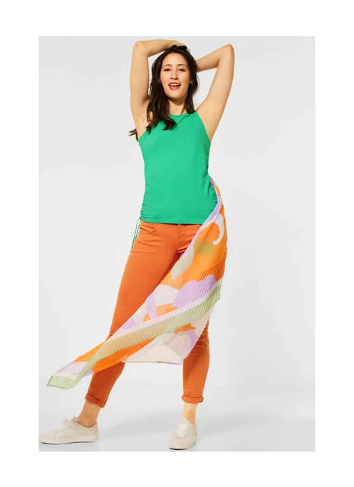 Top vert STREET ONE pour femme