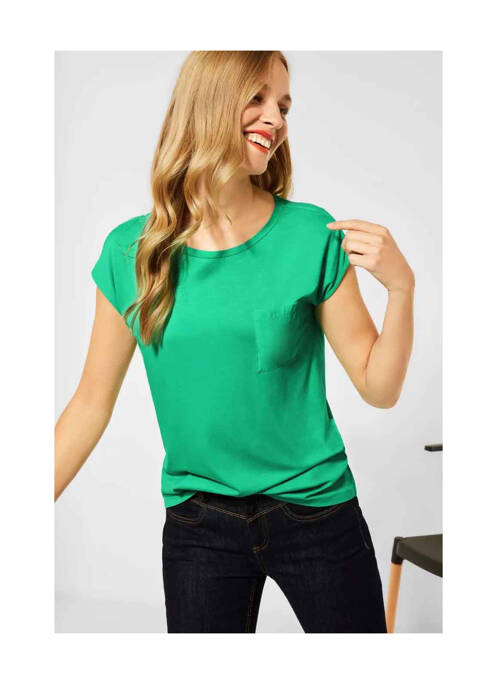 Top vert STREET ONE pour femme