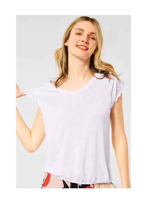 Top blanc STREET ONE pour femme