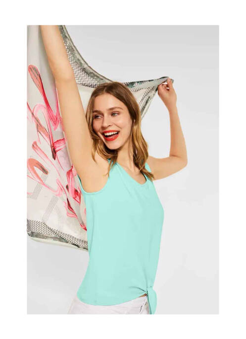 Top vert STREET ONE pour femme