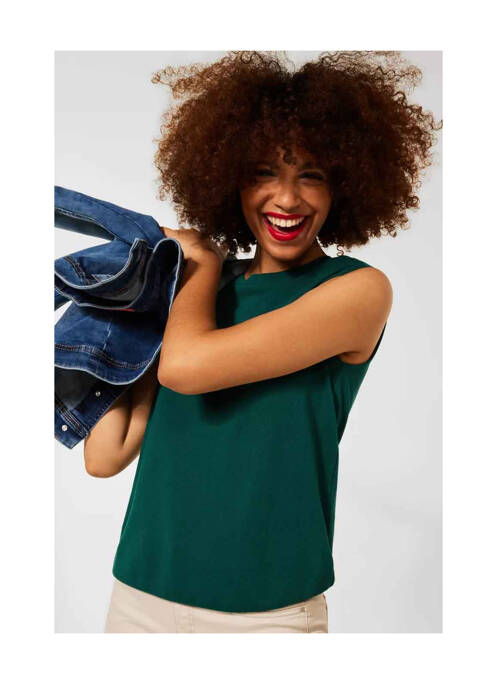 Top vert STREET ONE pour femme