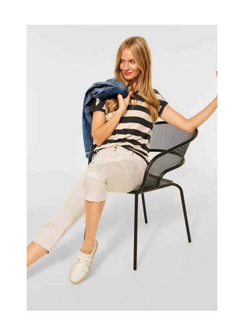 T-shirt gris STREET ONE pour femme