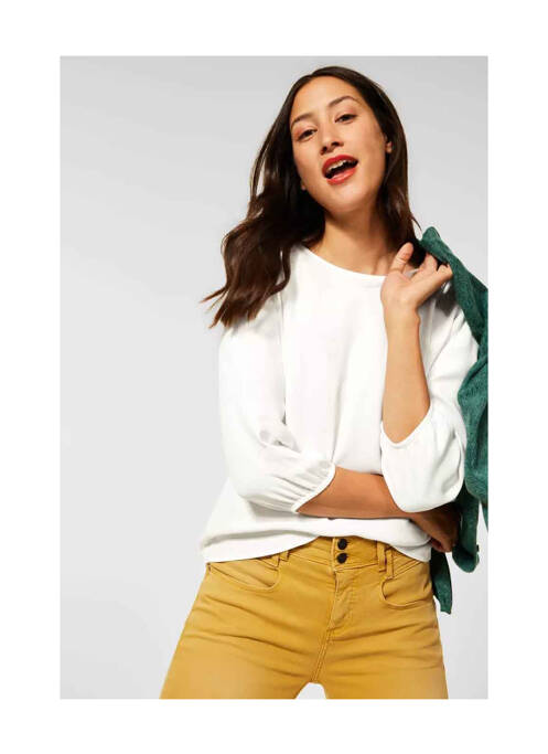 Top blanc STREET ONE pour femme