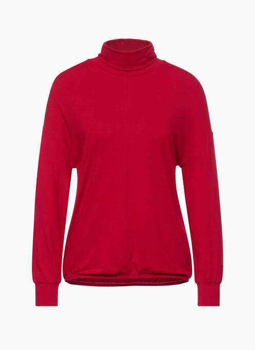 Pull col roulé rouge STREET ONE pour femme