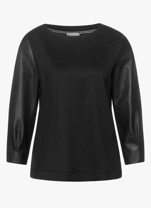 Sweat-shirt noir STREET ONE pour femme