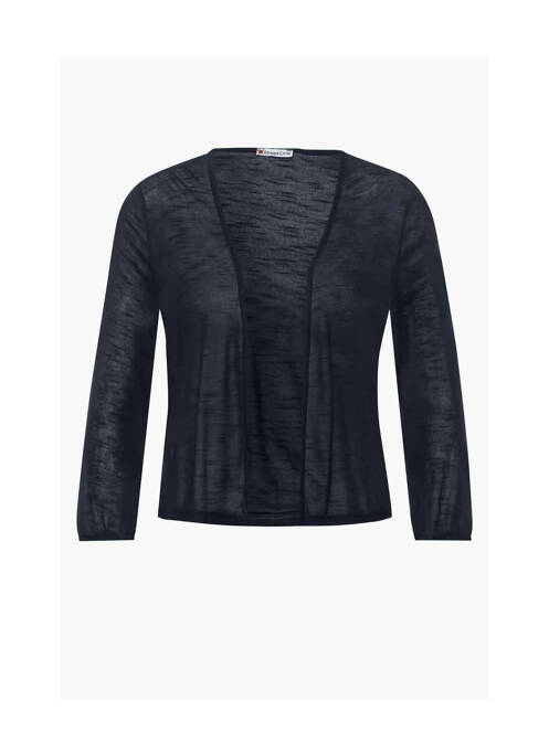 Gilet manches longues bleu STREET ONE pour femme