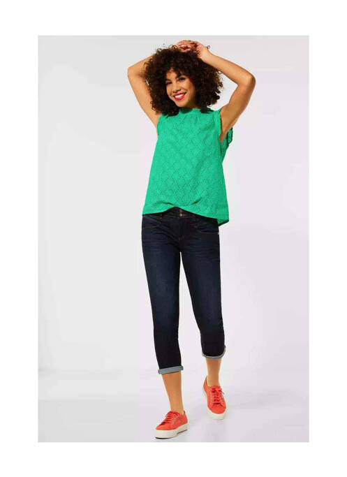 Top vert STREET ONE pour femme