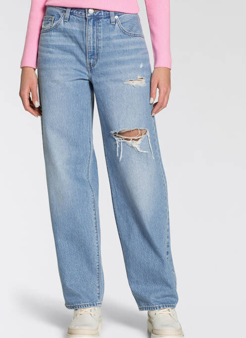 Jeans coupe droite bleu LEVIS pour femme