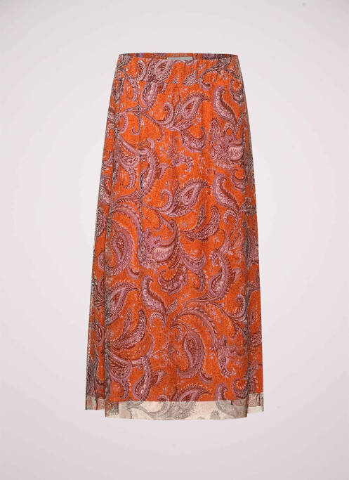 Jupe longue orange STREET ONE pour femme