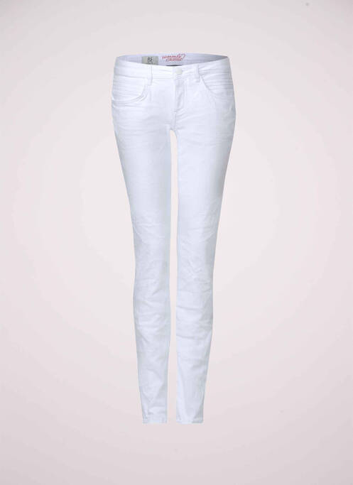 Jeans coupe slim blanc STREET ONE pour femme