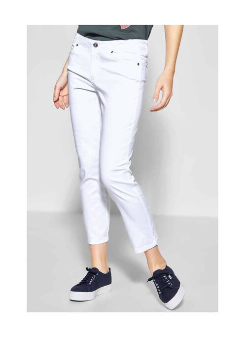 Pantalon 7/8 blanc STREET ONE pour femme