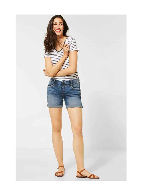 Short bleu STREET ONE pour femme