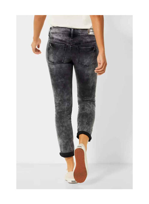 Jeans coupe slim noir STREET ONE pour femme
