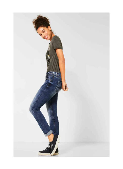 Jeans coupe slim bleu STREET ONE pour femme