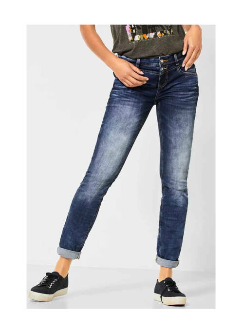 Jeans coupe slim bleu STREET ONE pour femme