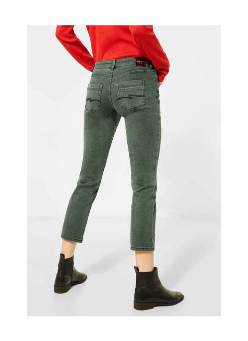 Jeans coupe slim vert STREET ONE pour femme