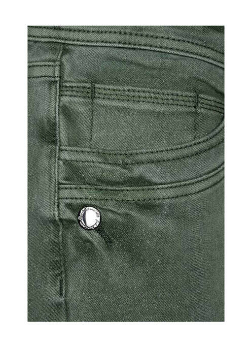 Jeans coupe slim vert STREET ONE pour femme