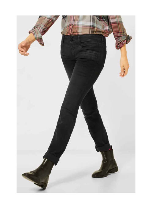 Jeans coupe slim noir STREET ONE femme