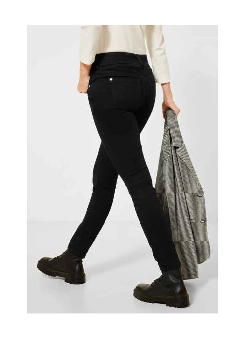 Jeans coupe slim noir STREET ONE pour femme