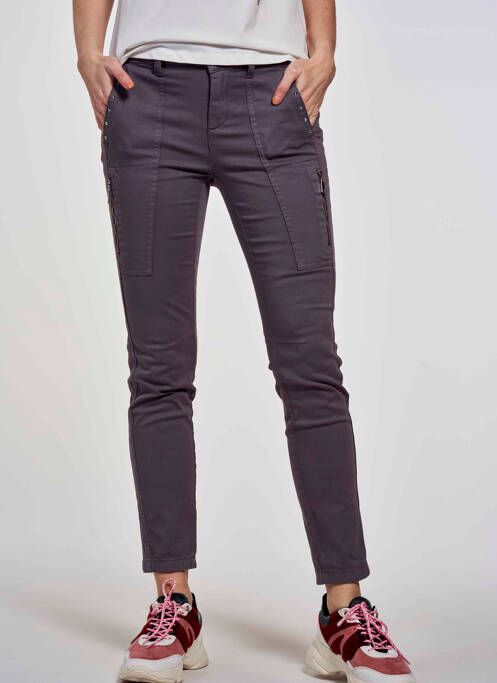 Pantalon slim gris STREET ONE pour femme