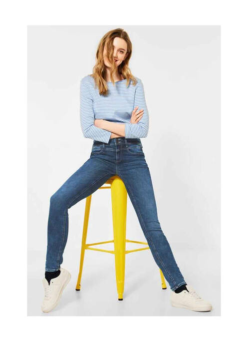 Jeans coupe droite bleu STREET ONE pour femme