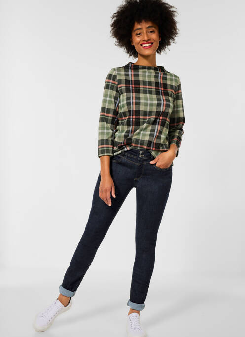 Jeans coupe slim bleu STREET ONE pour femme