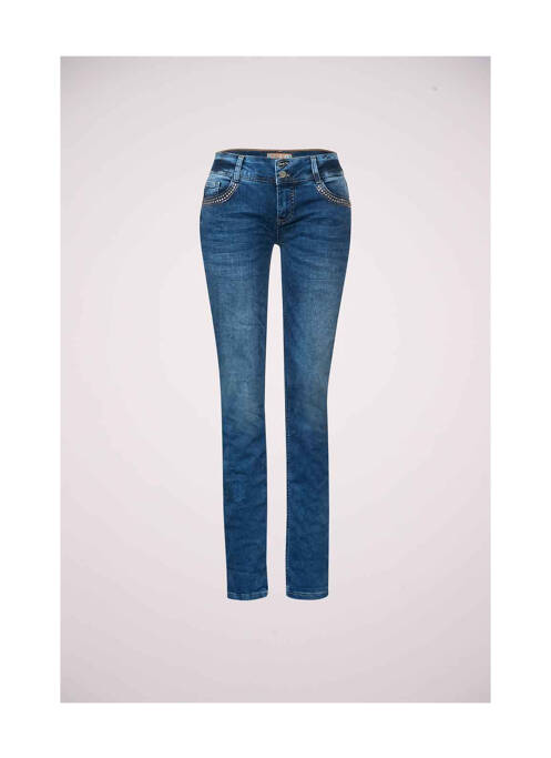 Jeans coupe slim bleu STREET ONE pour femme