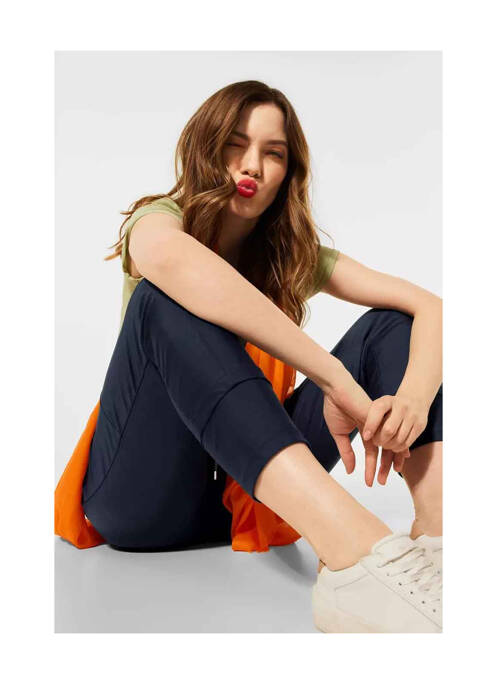 Pantalon slim bleu STREET ONE pour femme