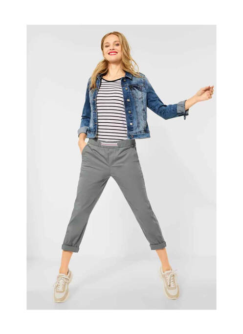 Pantalon chino vert STREET ONE pour femme