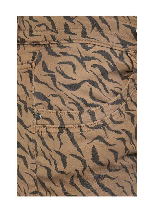 Jeans coupe droite marron STREET ONE pour femme